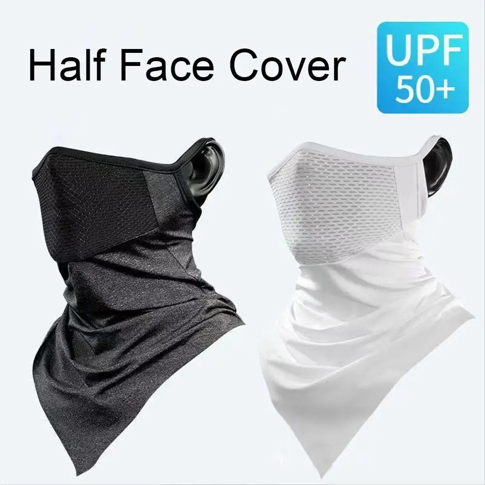 

Summer Breathable Hang-Ear Face Cover Hunting Cycling Bandana Sport Half Mask Neck Tube Running Hiking Cycling Sunscreen Scarf