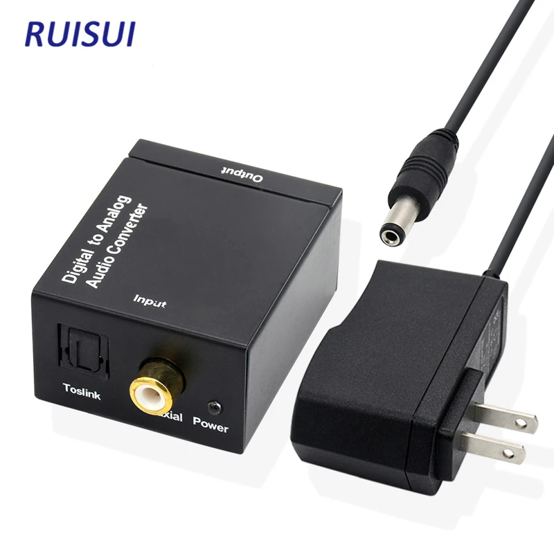 Цифро-аналоговый преобразователь коаксиальный Оптический аудиодекодер кабель