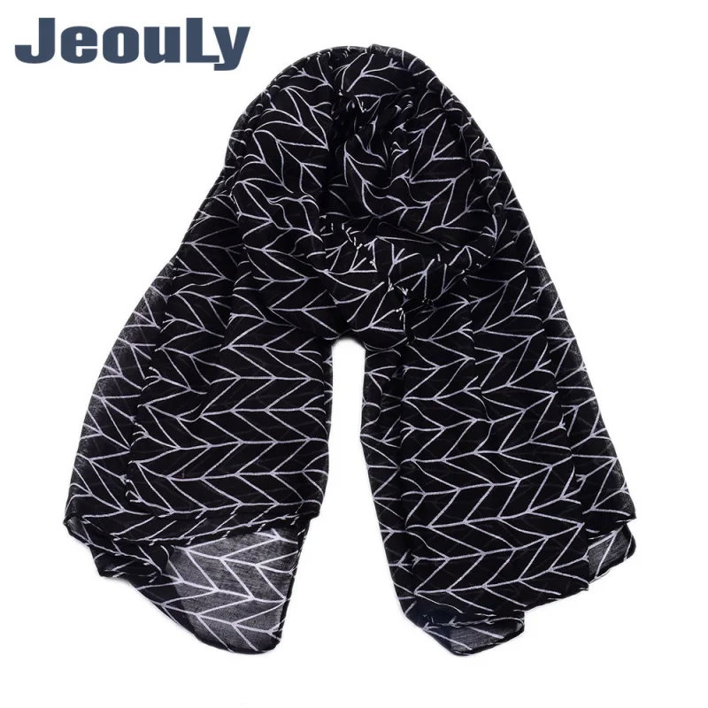 

2019 European and American Spring and Autumn Large Size Voile Water Ripple Stripe Printing Encryption Scarf Shawl Foreign Trade