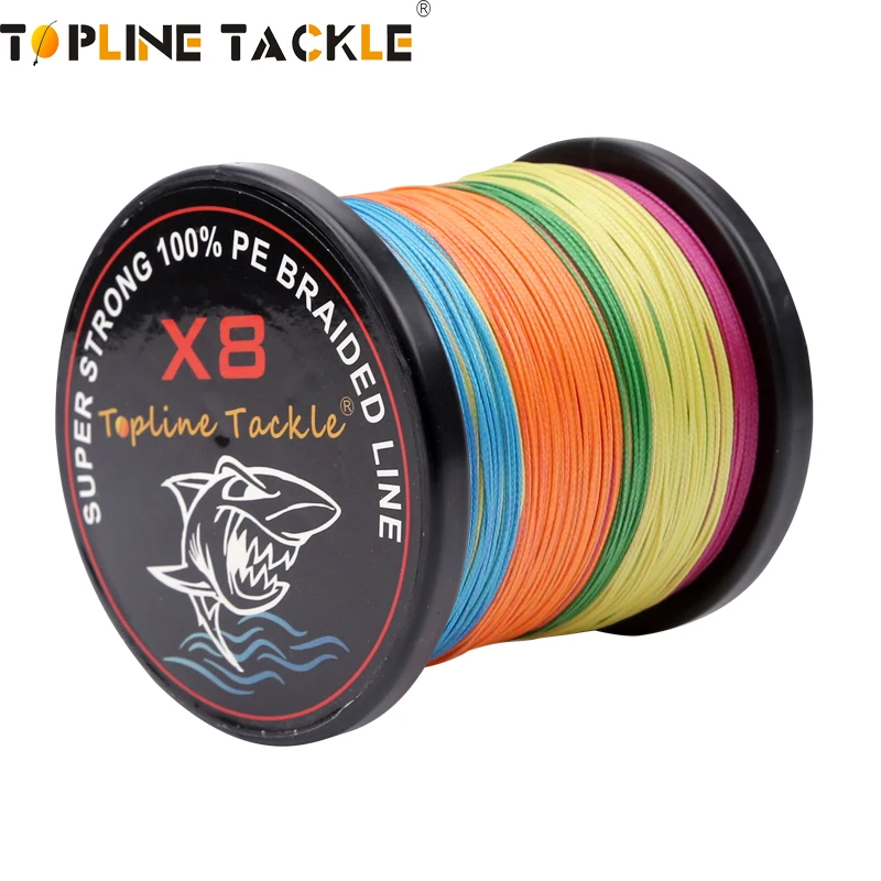 

Topline Tackle 8 плетеная рыболовная леска 100 м, многонитевой полиэтиленовый рыболовный шнур 8lb-300lb, прочная Японская технология, 2 цвета, плетеные ш...
