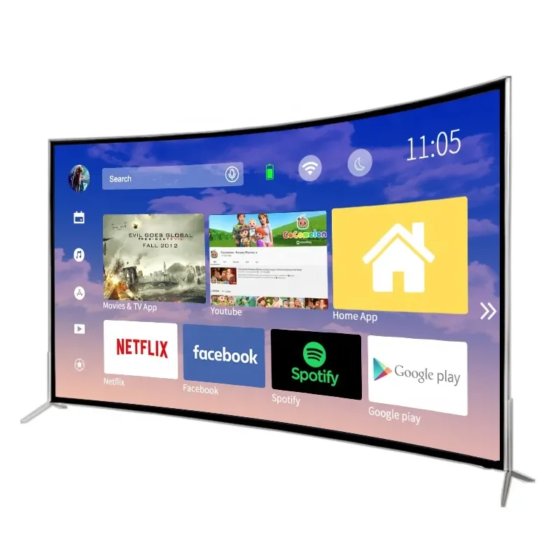 

Бесплатная доставка Оптовая продажа LED 65 дюймовый изогнутый Smart TV Android 4K Ultra HD телевизоры 95 дюймовый экран цифровой телевизор