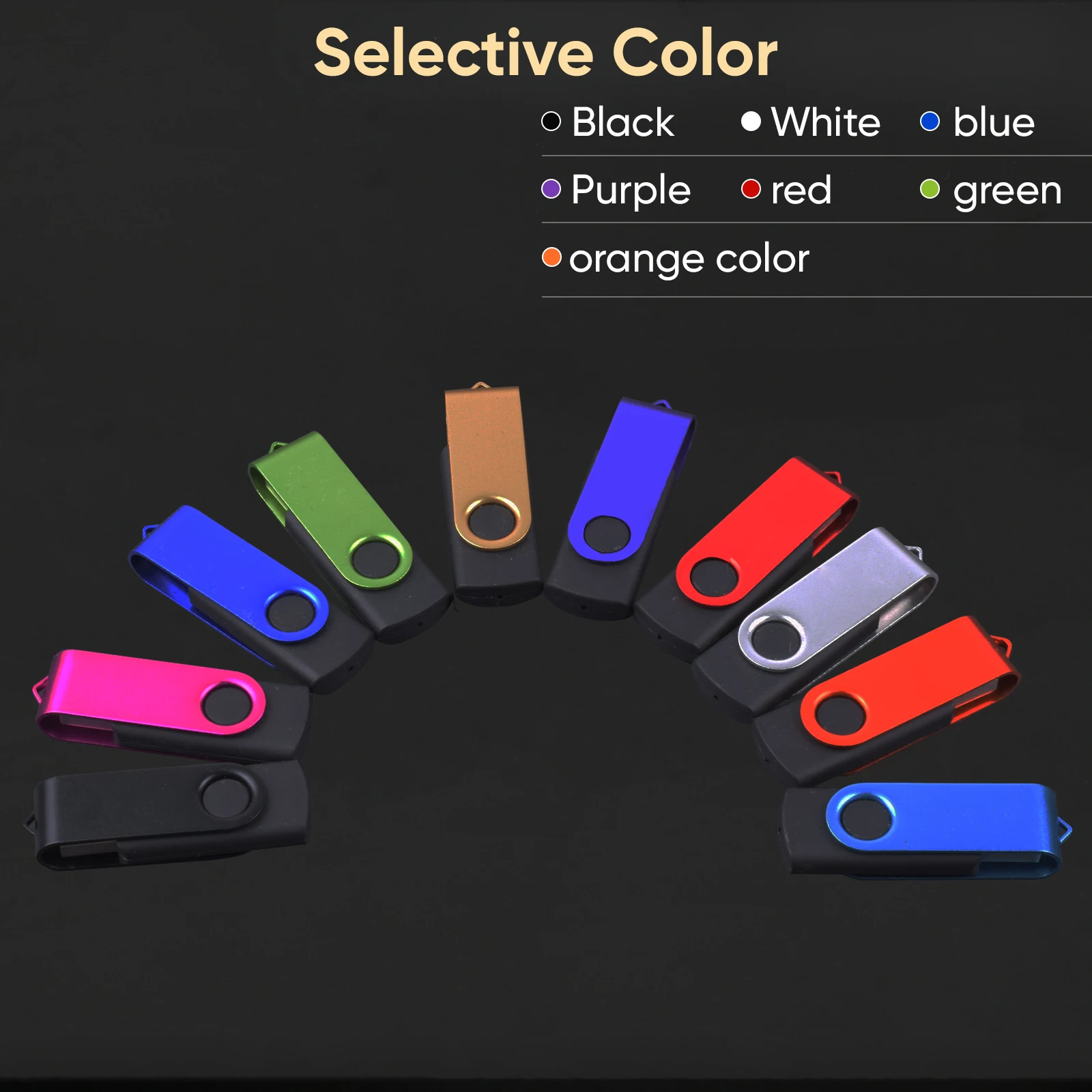 Поворотный флэш-накопитель USB 3.0 64 ГБ бесплатный брелок ручка-накопитель 32