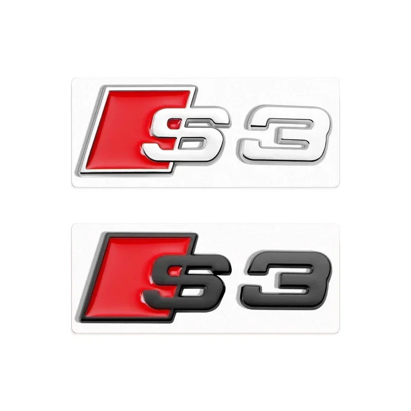 

3D металлические значки-наклейки для Audi S line S3 S4 S5 S6 S7 S8 RS3 RS4 RS5 RS6 RS7 RS8 Автомобильный логотип Эмблема Украшение багажника Аксессуары