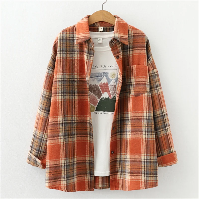 

Woolen Plaid Blouse For Women In Spring And Autumn With The 2022 New Outer Wear Early Fall Blouse And Shirt Jacket