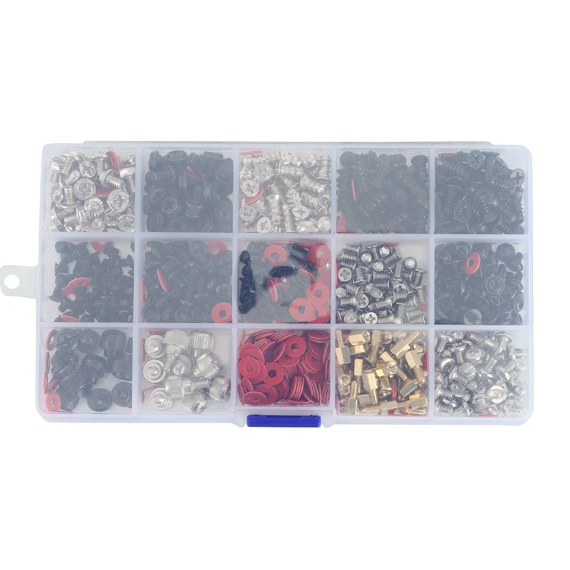

780Pcs Computer PC Case Hard Disk Drive Fan Motherboard Power Supply Server Assemble Repair Hand Screw Bolt Standoff Set