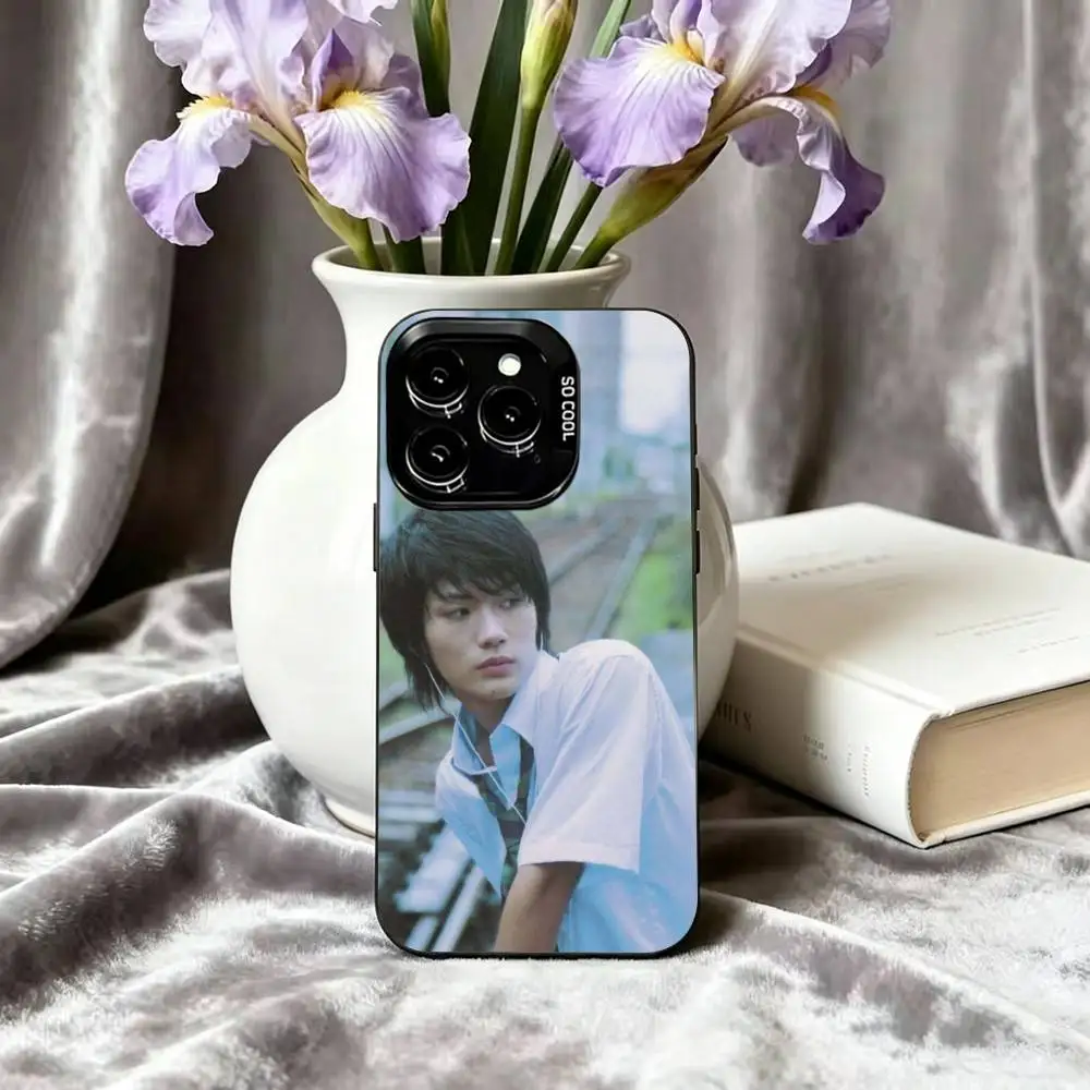 Фото Чехол для телефона Actor H-Haruma Miura для iPhone 17, 16, 15, 14, 13, 12, 11 Plus, Pro Max, XS, цветной, с серебряным покрытием внутри №3