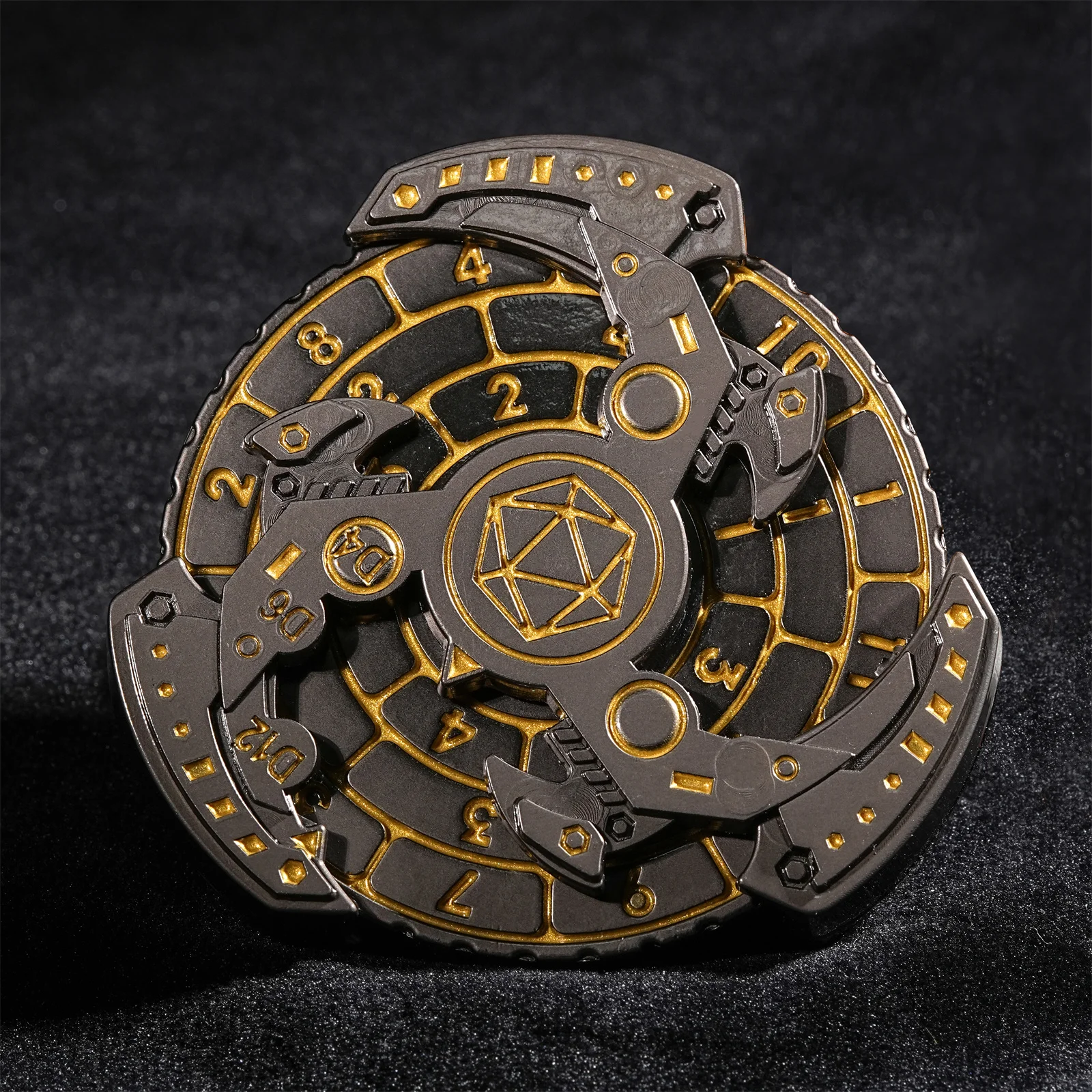 DND Dice Blue Metal Machinery Fingertip Gyro для настольной игры D&ampD Spinner for Dungeons and Dragons Dragon Compass