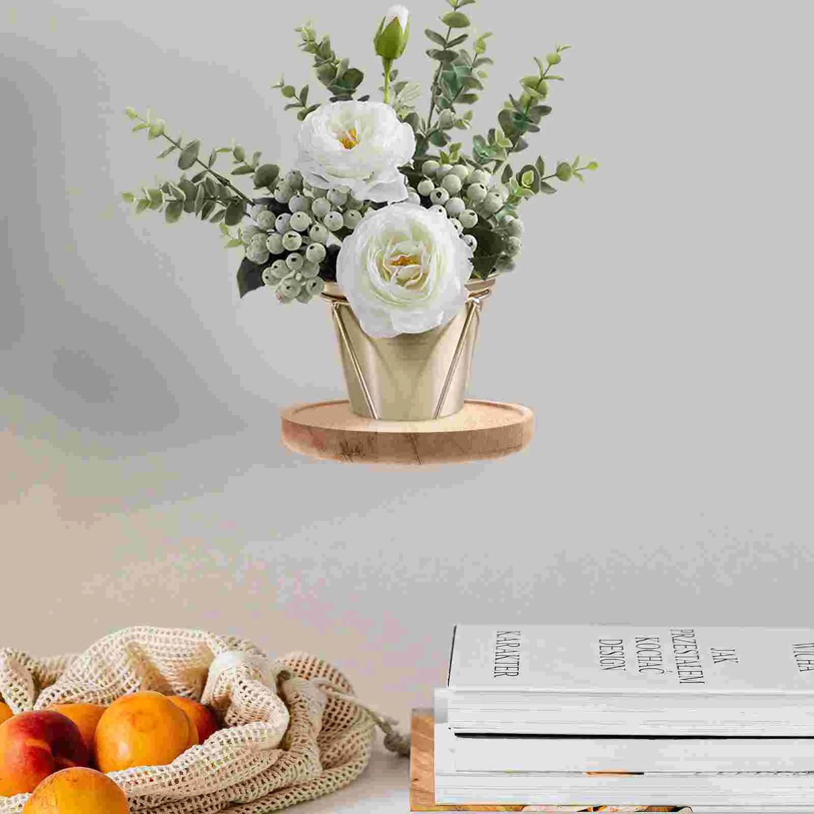 

2 Pcs Floating Shelf Small Wall Hanging Decor Ledge Mounted Storage Nordic Style Wooden Modern Bookshelves