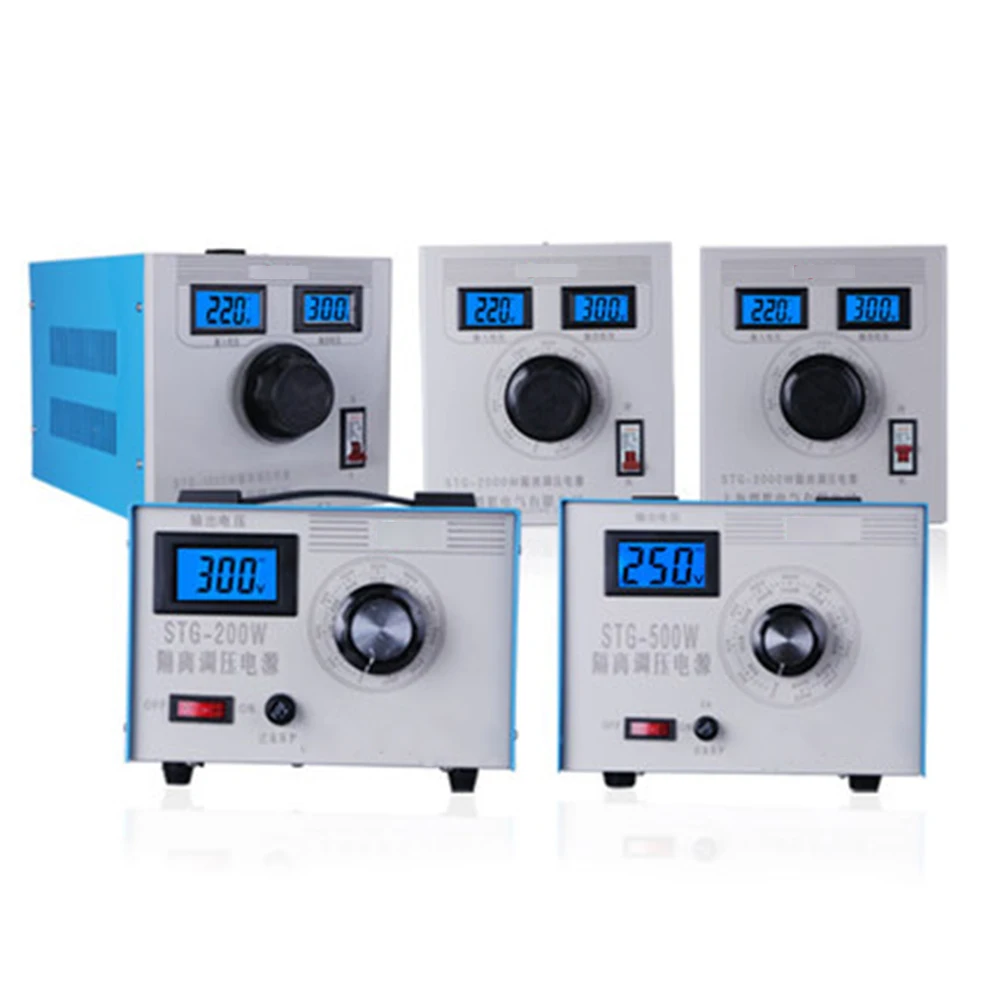 STG 500 Вт STG 200 Вт изоляционный регулятор напряжения Источник питания переменного тока 50-60 Гц однофазный вход 220 В Регулируемый трансформатор питания Новый