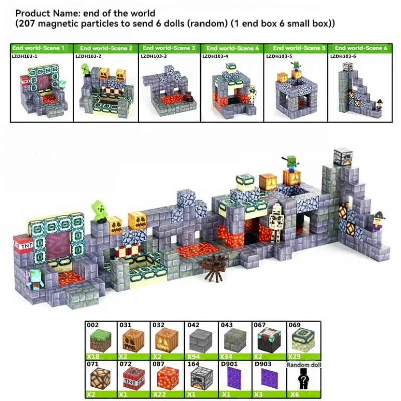 Набор Креативных Магнитных Строительных Блоков — Модель My Famous Scene World