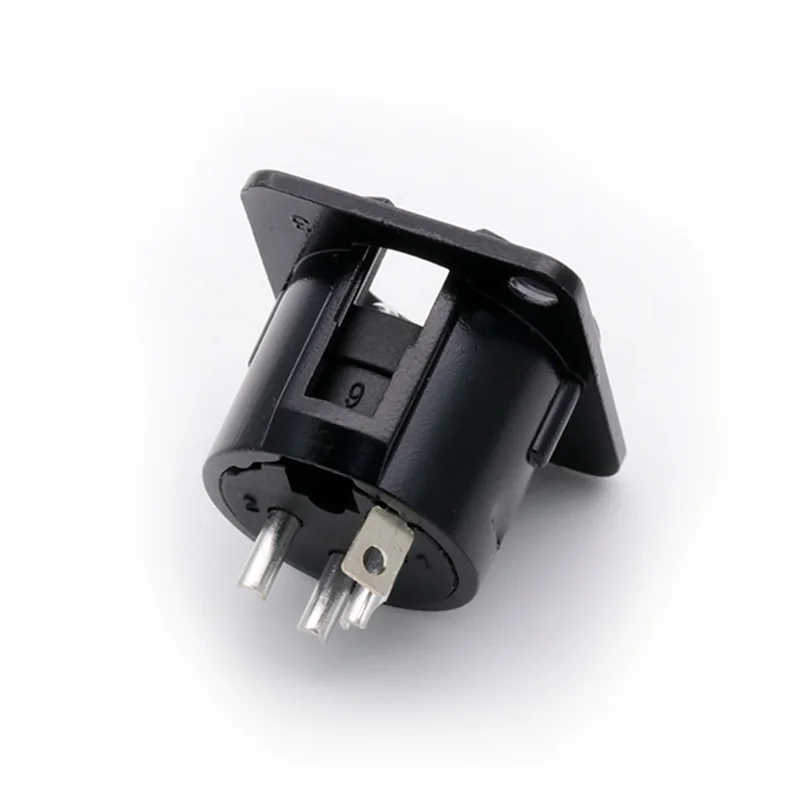 100 шт. XLR микрофонный проводной разъем 3-полюсный никелированный Штекерный
