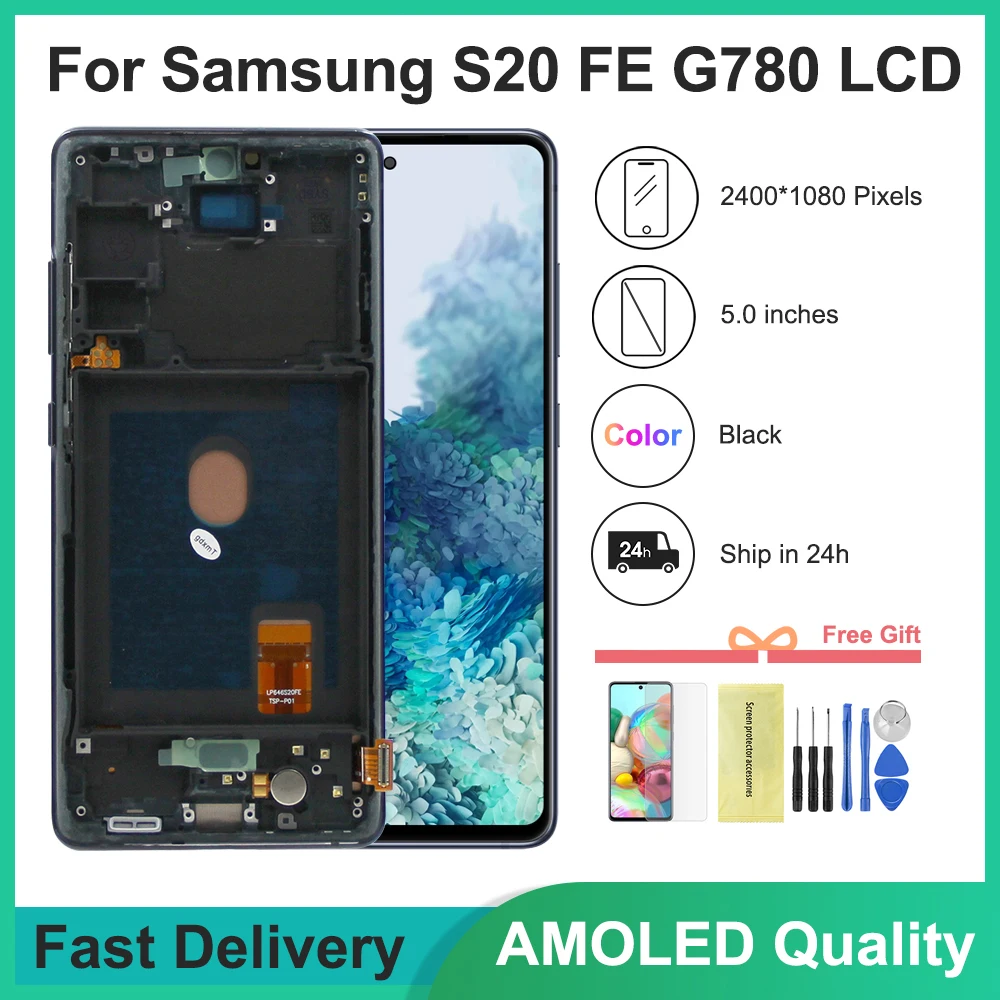 Super AMOLED для Samsung Galaxy S20 Fe LCD SM-G780F G780F/DSM G780G дисплей сенсорный экран для Samsung S20 Fe Замена дисплея