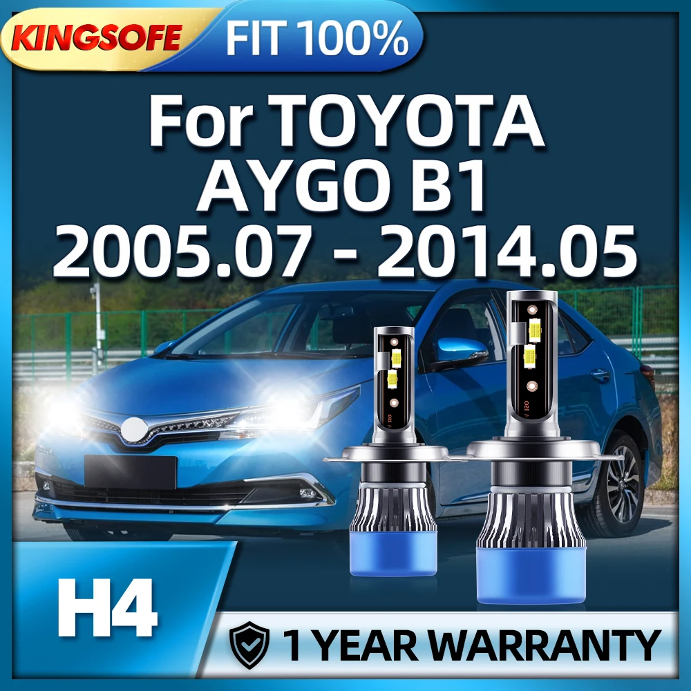 

LED Headlight H4 Conversion Kit Hi/Lo Beam 42000LM 6000K For TOYOTA AYGO B1 2005.07 2006 2007 2008 2009 2010 2011 2012 13 2014.0