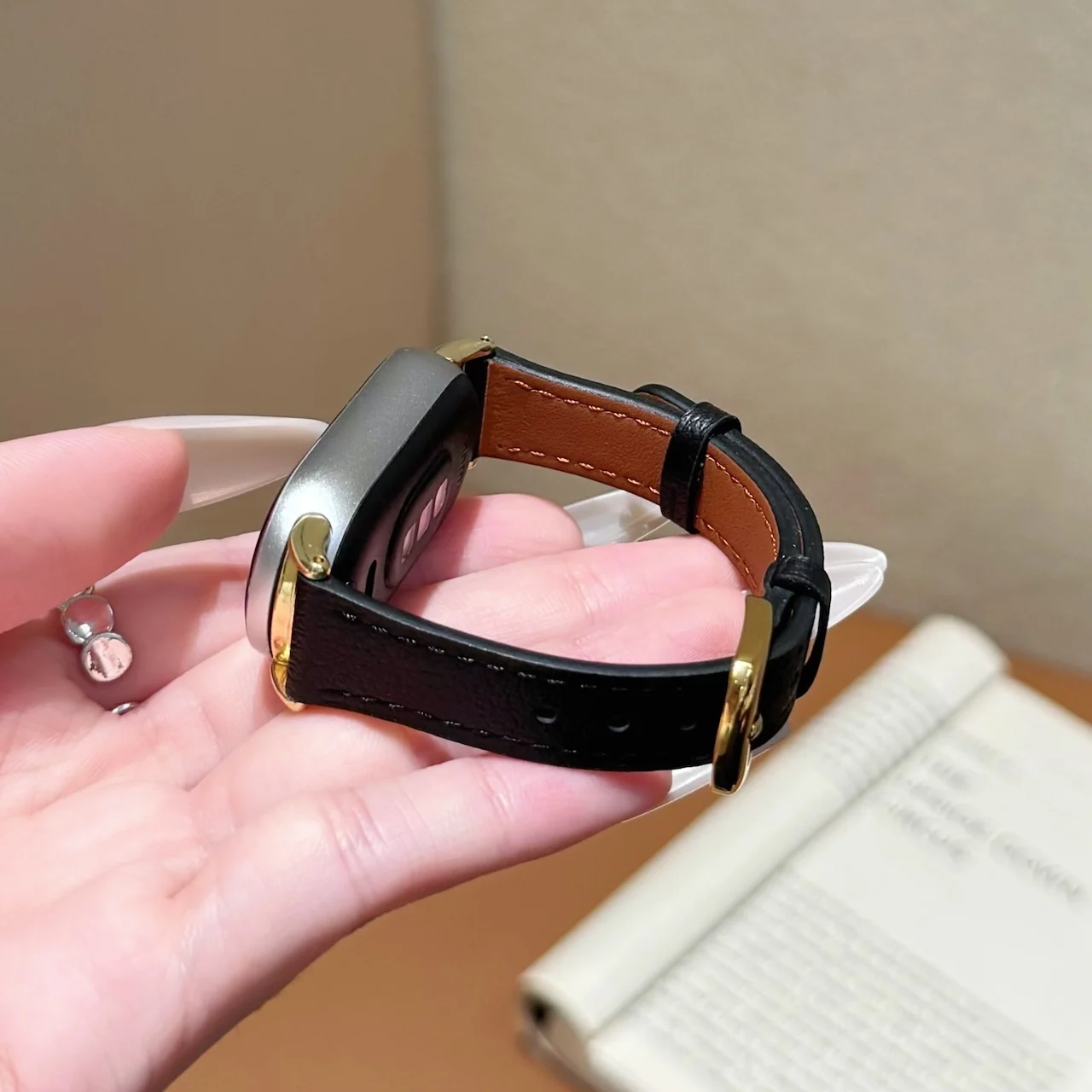 Фото Элегантный тонкий кожаный ремешок для Xiaomi Band 8 9 10 Pro и Redmi Watch 4 5 6, двусторонний из натуральной кожи, 8 цветов, аксессуар для часов. №4