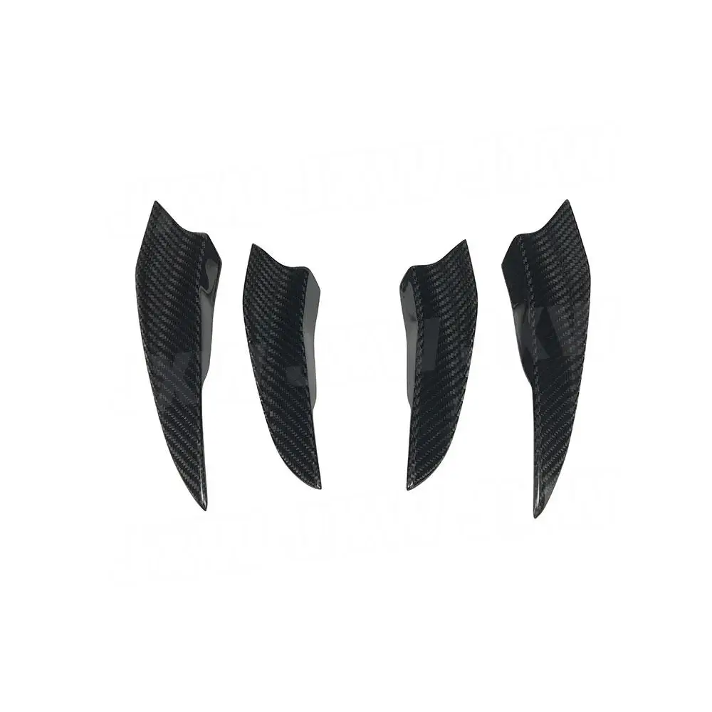 Сухой карбоновый передний бампер автомобиля плавники накладки на крылышки для