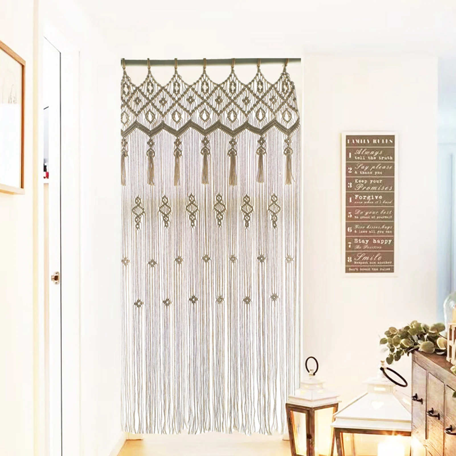 

Bohemian TapestryHandmade Vertical Extra Large Wall Tapestry Aesthetic Living Room Bedroom Decor Handmade Vertical Aesthetic