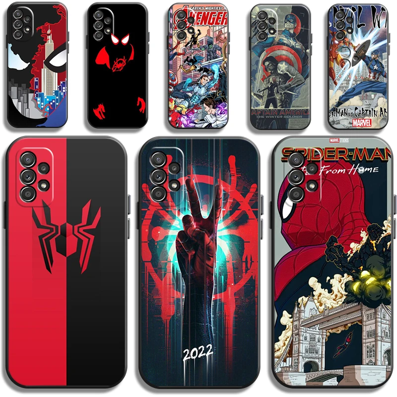 

Marvel Spiderman Phone Cases For Samsung Galaxy S20 FE S20 Lite S8 Plus S9 Plus S10 S10E S10 Lite M11 M12 Carcasa Soft TPU