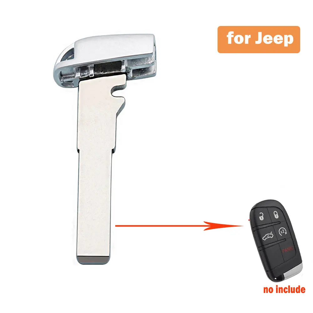 

10 шт. Замена пустого автомобильного ключа с маленьким лезвием для Chrysler 300C Dodge Journey Fiat Freemont Jeep Grand Cherokee Smart Fob