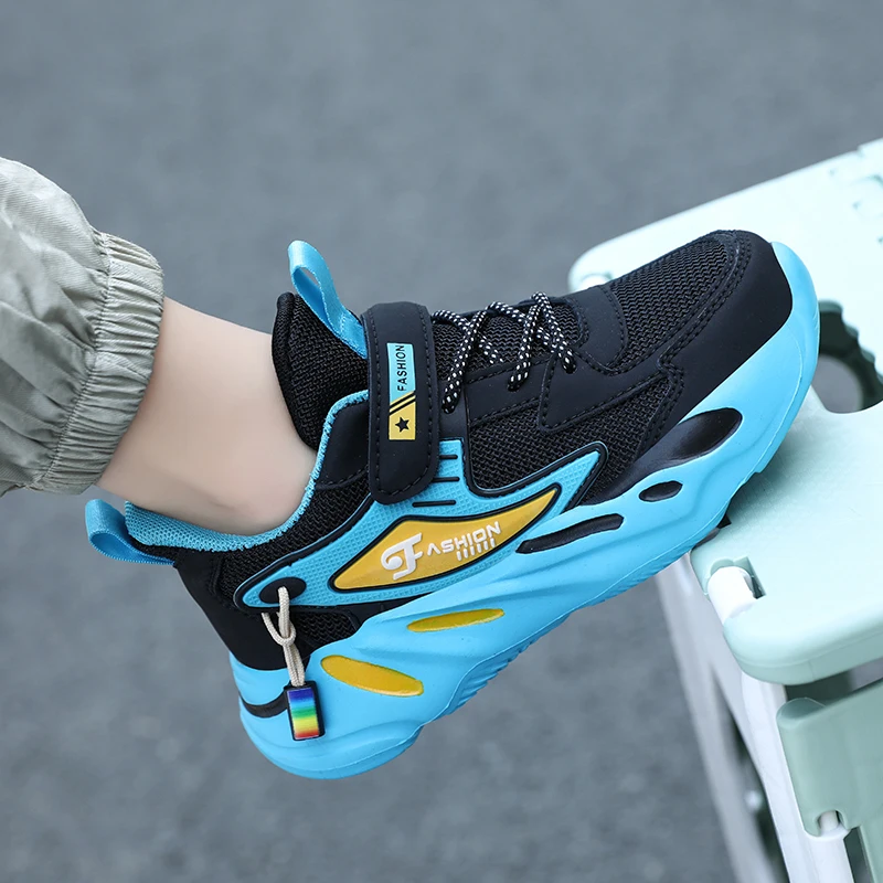 2023 Children Shoes Girls Boys Sneakers Mesh Breathable Sports Shoes Soft Sole Non-slip Kids Running Shoes Light Sneaker Shoes