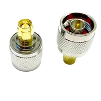 1pc n male plug to sma male rf coax adapter modem convertor connector straight nickelplated new wholesale