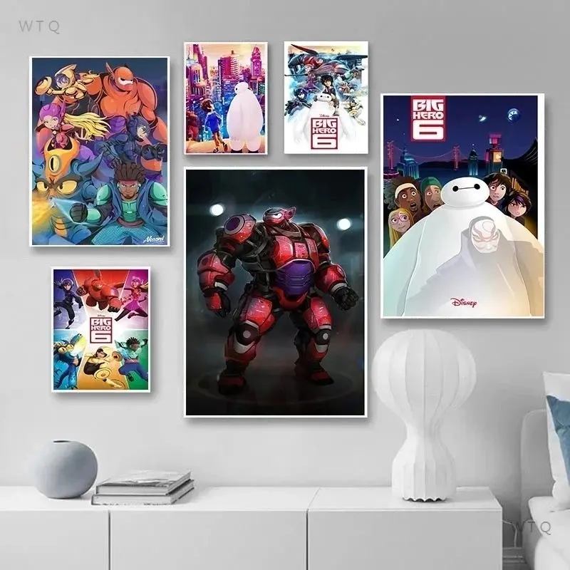 

Настенная картина Disney, постер с HD принтом животных для домашнего декора, с мультяшным аниме, Акварельные картины на холсте, украшение для го...