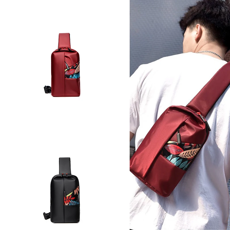 Fashion Factory New Design Hot Sell Bulk Travel Pocket Shoulder Bag Korean Crossbody Custom Men Chest Sling Bag Designer