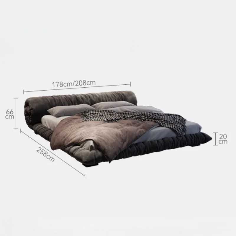 Скандинавская эстетика дизайнерская кровать в итальянском стиле современная