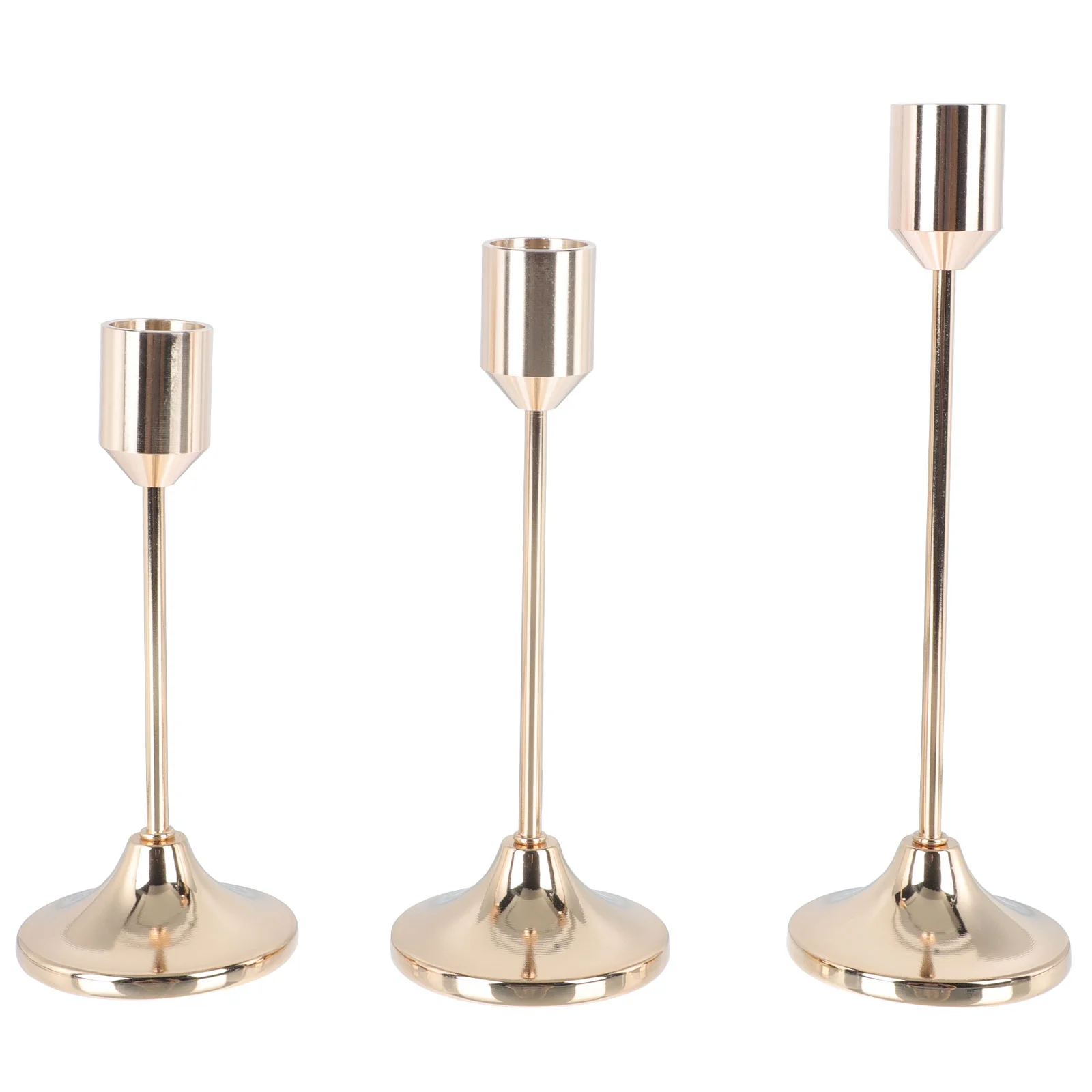 

Vintage Holder Holders Candlestick Stand Plate Metal Decoration Nordic Style Baroque Tray Pillar Stands Votive Iron Gold