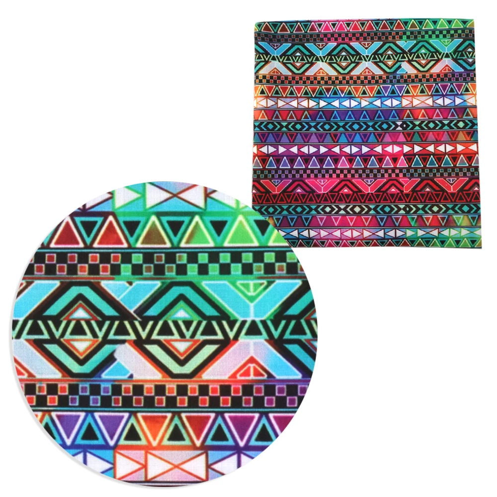 Aztec Tribal Pattern Polyester Cotton/Swimwear Fabric for Tissue Sewing Quilting Fabrics Needlework Material DIY Doll 50*145cm |