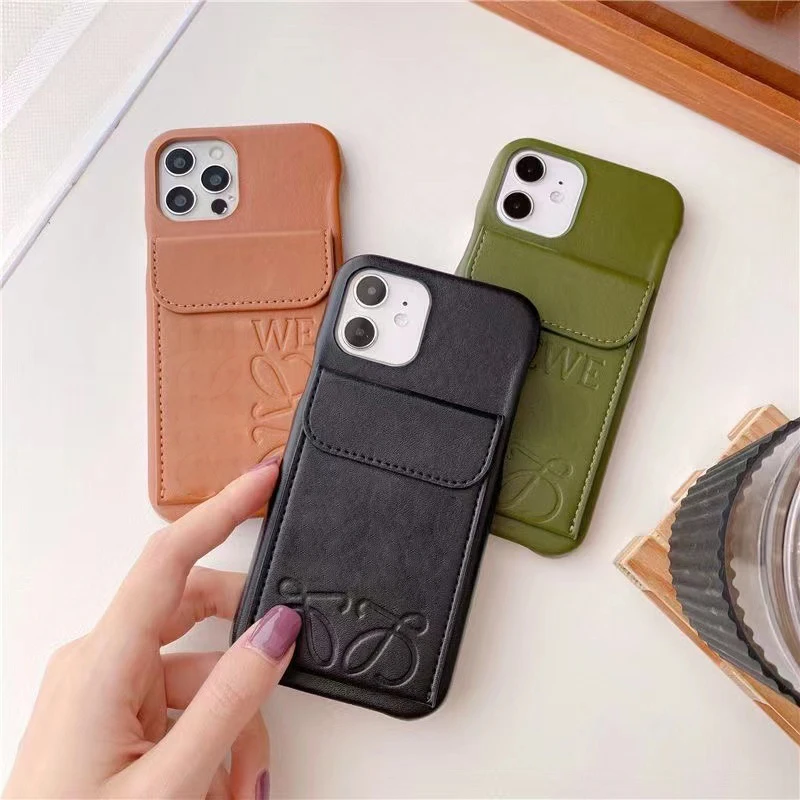 

Lo, imitation leather phone case, back wallet phone, suitable for iphone13 and iphone12, shockproof and fall proof