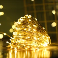 1m 10m battery operated fairy lights copper wire string lights festoon led lights garland christmas decoration 2022 new year