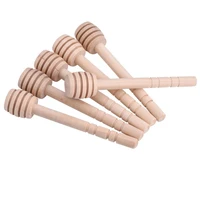 mini wooden honey stick honey dipper party supply for honey jar long handle mixing stick dropshipping