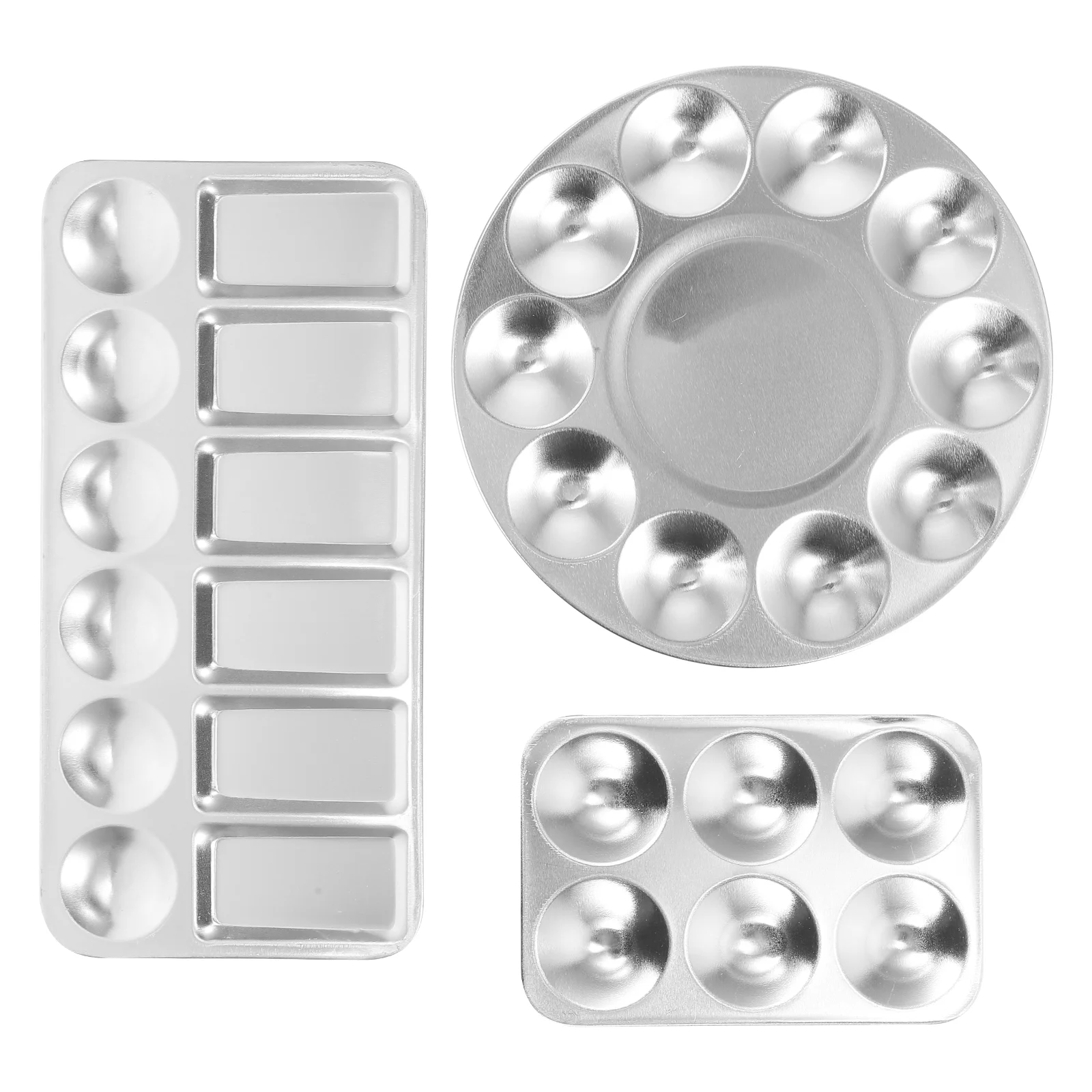 

3 шт. лоток для краски, художественная Акварельная пластина, белая Акварельная пластина, лоток для пигмента