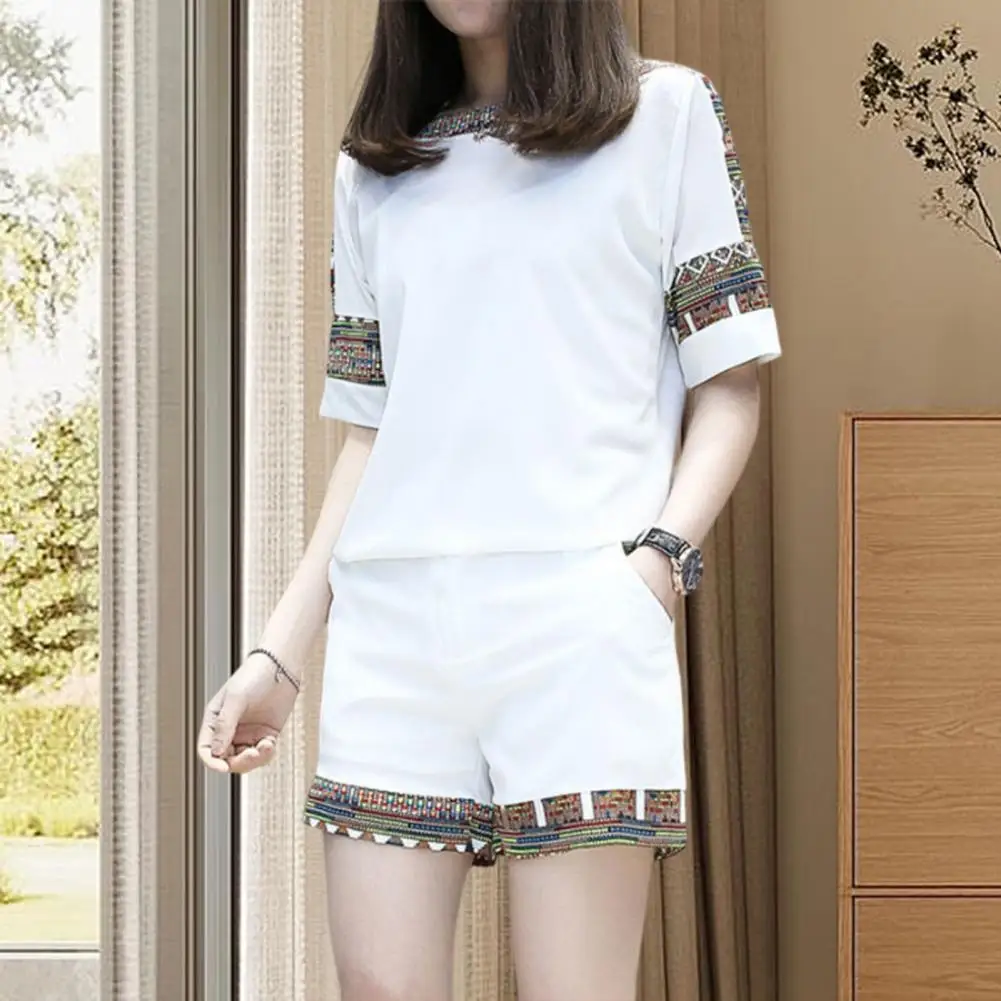 

2 шт./комплект, женские шорты с коротким рукавом