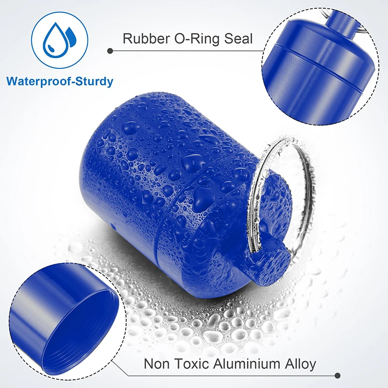 Брелок для ключей из алюминиевого сплава маленькая коробка таблеток чехол