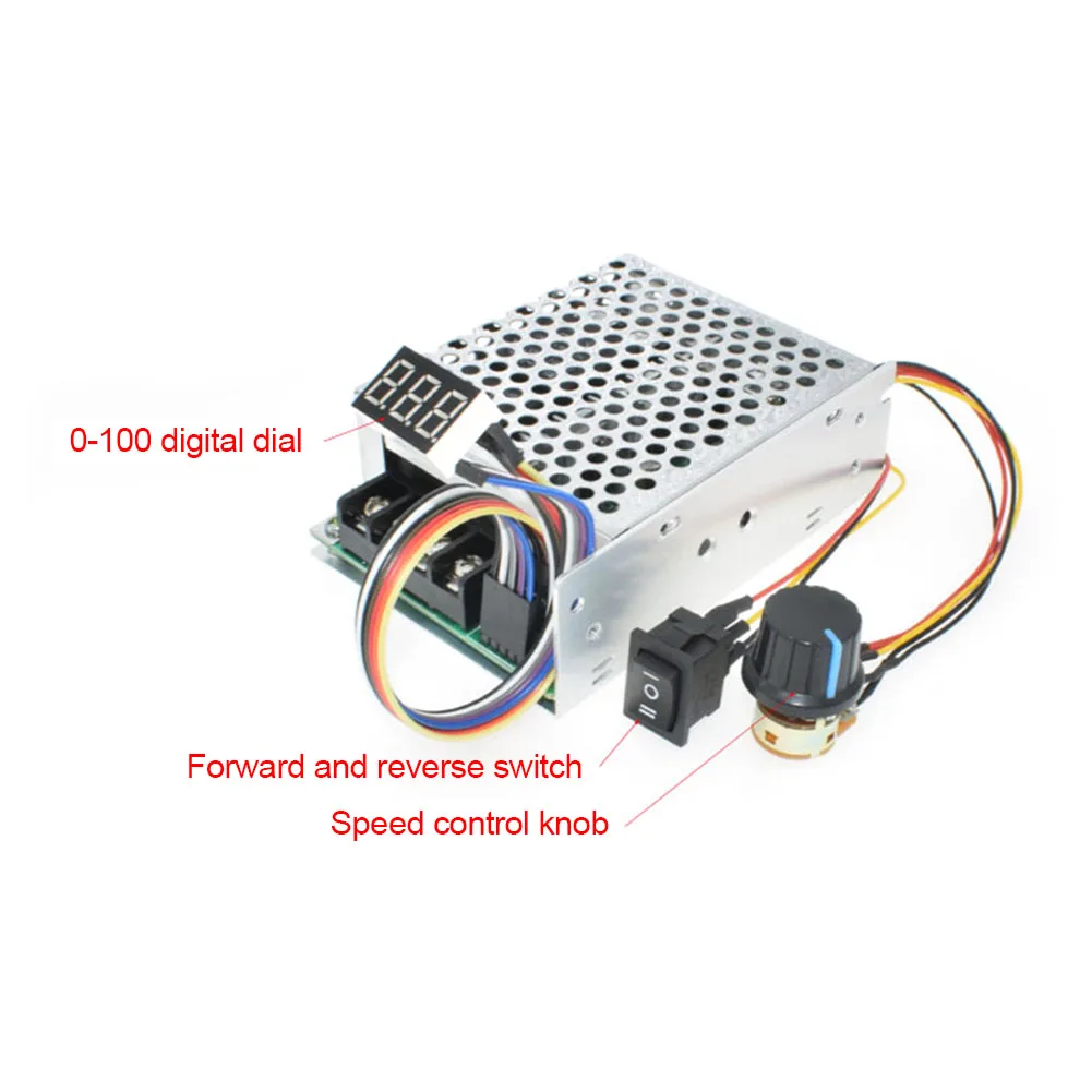 

CW CCW Motor Speed Controller DC 10-55V Reversible Adjustable Switch Governor for Household Electricity Accessories