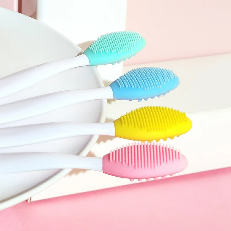 

Новая силиконовая двухсторонняя Массажная щетка для угрей, 1 шт.