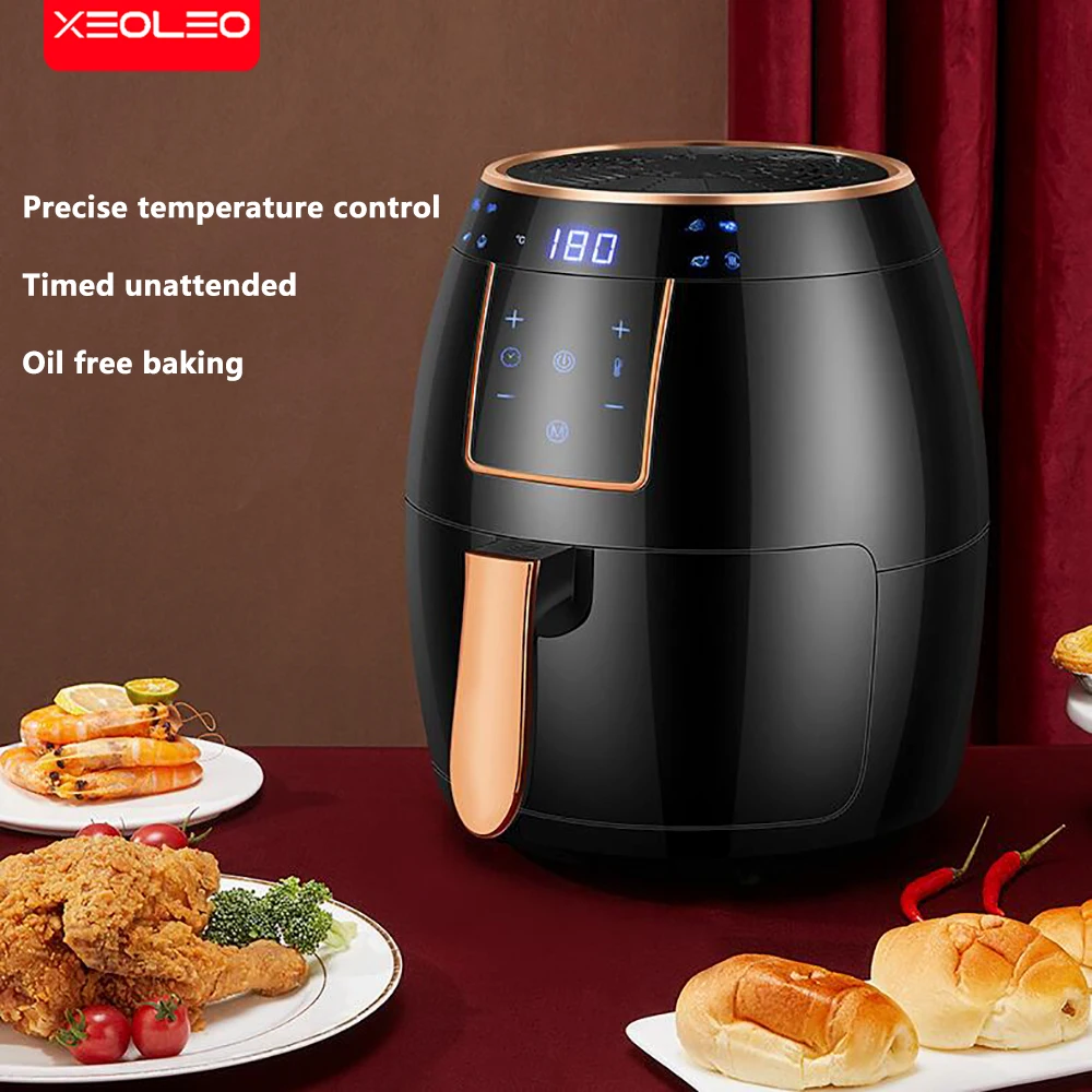 

Бытовая воздушная фритюрница XEOLEO, электрическая фритюрница без масла, духовка для выпечки с сенсорной панелью управления, комбайн для подогрева курицы/французской кухни