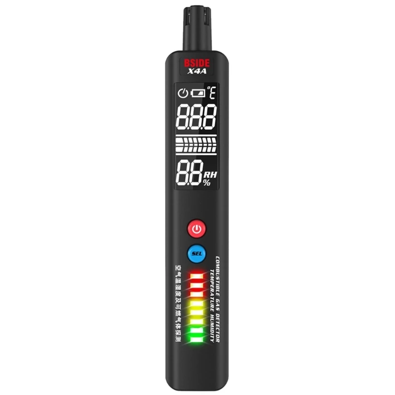 

Handheld-Combustible Gases Leak Detector Natural-Gases Leakage Tester Portable PPM-Meter Combustible Gases Analyzer Pen AOS