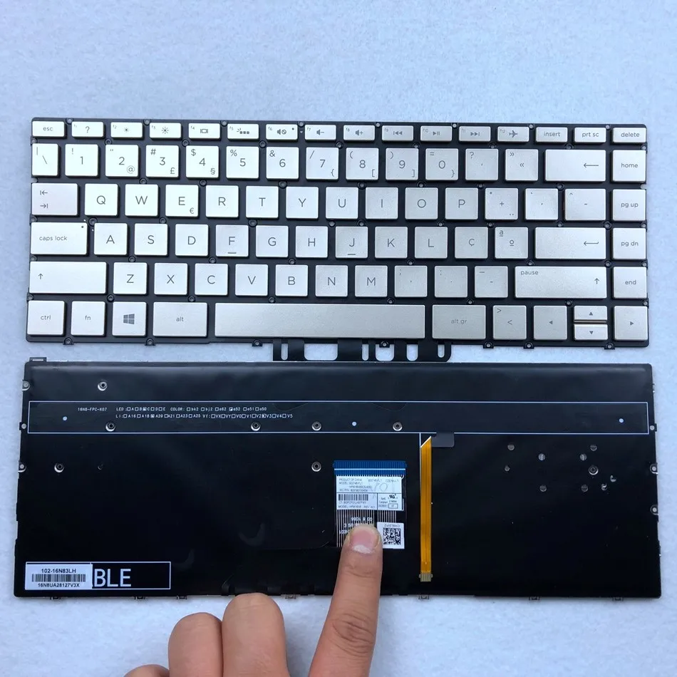 Portuguese Backlit laptop keyboard for HP Spectre 13-AG 13-AD 13-AH 13-AE 13-BF 13-AF Series PO Layout
Portuguese Backlit laptop keyboard for HP Spectre 13-AG 13-AD 13-AH 13-AE 13-BF 13-AF Series PO Layout