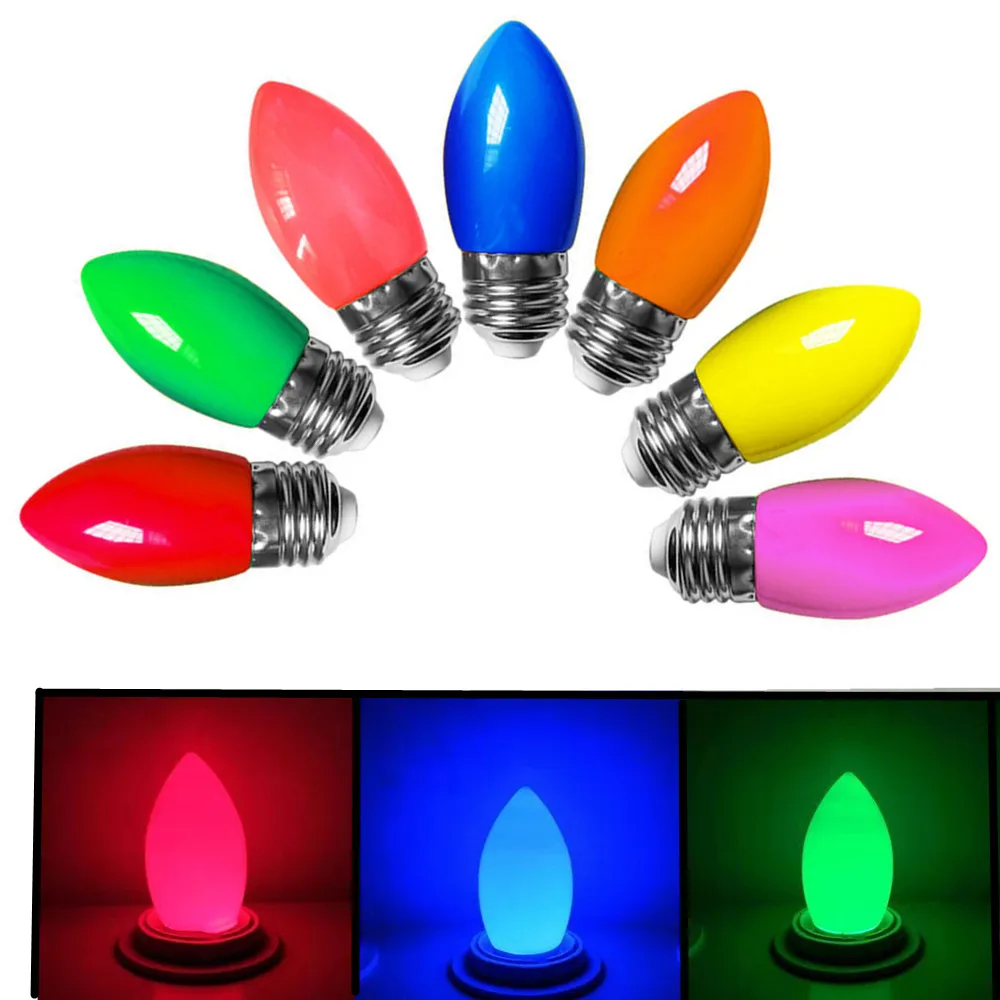 

Светодиодные SMD Blubs C35 1W 2W 3W 5W E27 220V В помещении Красный Синий Зеленый Белый Теплый Красочные Свадебные Декоративные Светильники Домашние Рождественские Лампы