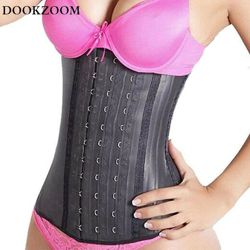 Корсет DOOKZOOM женский латексный утягивающий корсет с песочными часами для