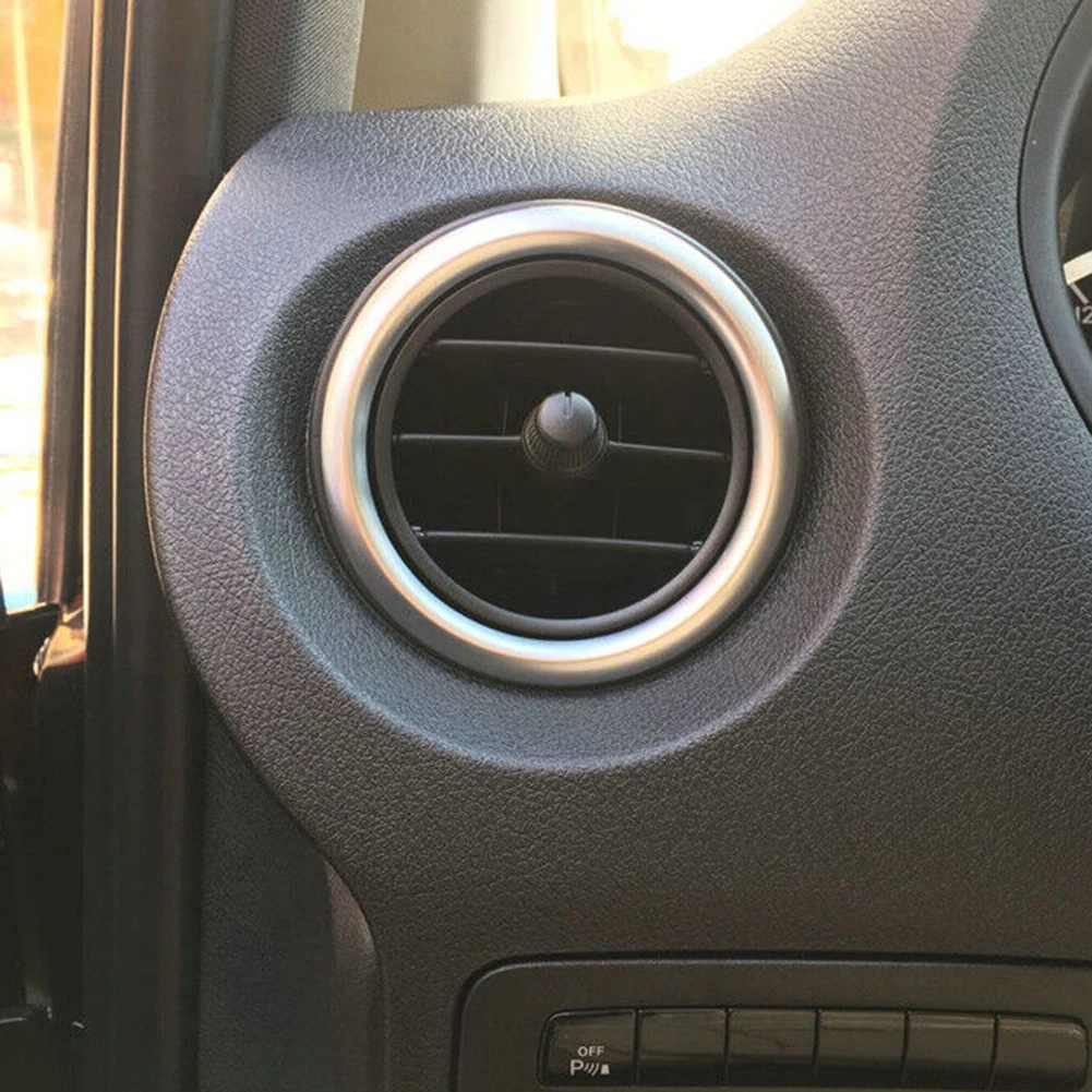 

2pcs Car Inner Side Air Vent Outlet Cover Trim For Mercedes-Benz Vito 2014-2023 ABS Plastic Silver Air Outlets Of The Air Condit