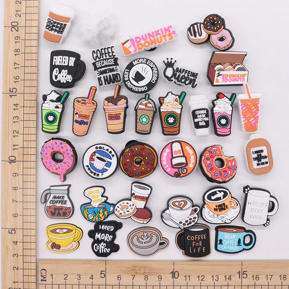 50 шт. оптовая продажа мне нужно больше кофейных пончиков обуви подвески