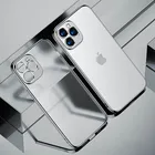 Прозрачный чехол с квадратной рамкой для iPhone 12 11 Pro Max 13 Mini iPhone X XS XR 7 8 6 6s Plus SE 2020, мягкий прозрачный чехол из ТПУ