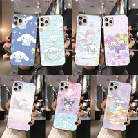 cartoon cute cinnamoroll phone case for iphone 13 12 11 pro mini xs max 8 7 plus x se 2020 xr cover