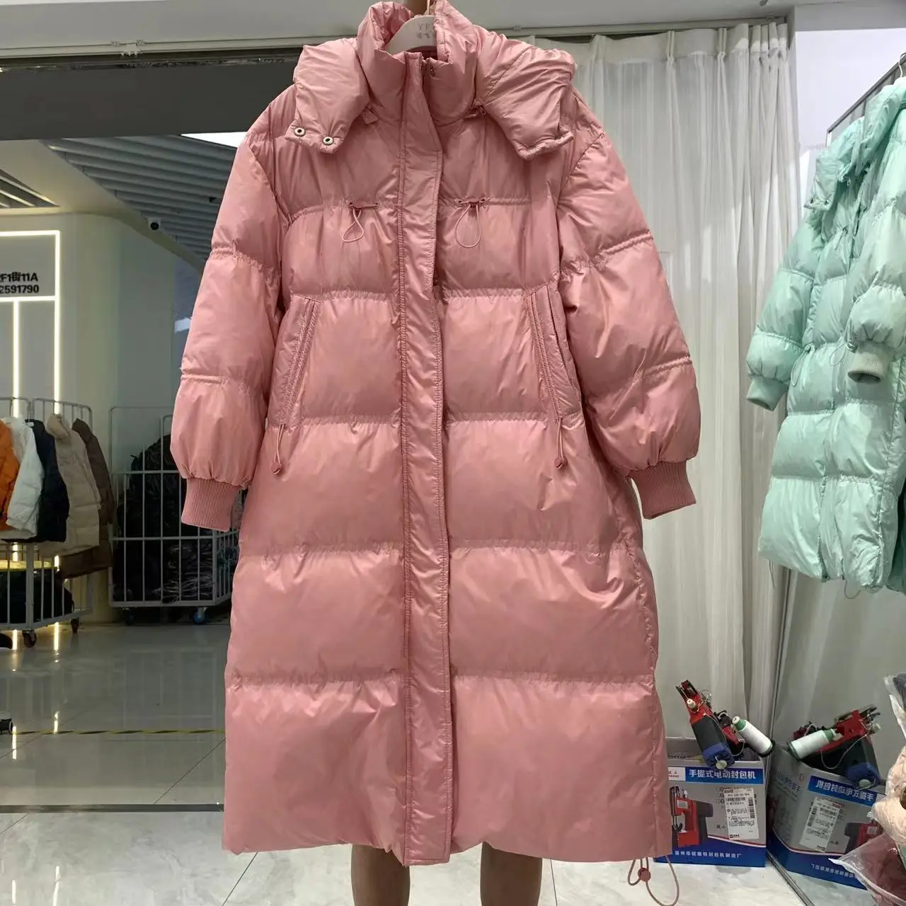 Winter Coat Women 2022 New Luxury Duck Black Thicken Warm Long Parka Women Casaco Feminino Abrigos Mujer Ukraine Overcoat