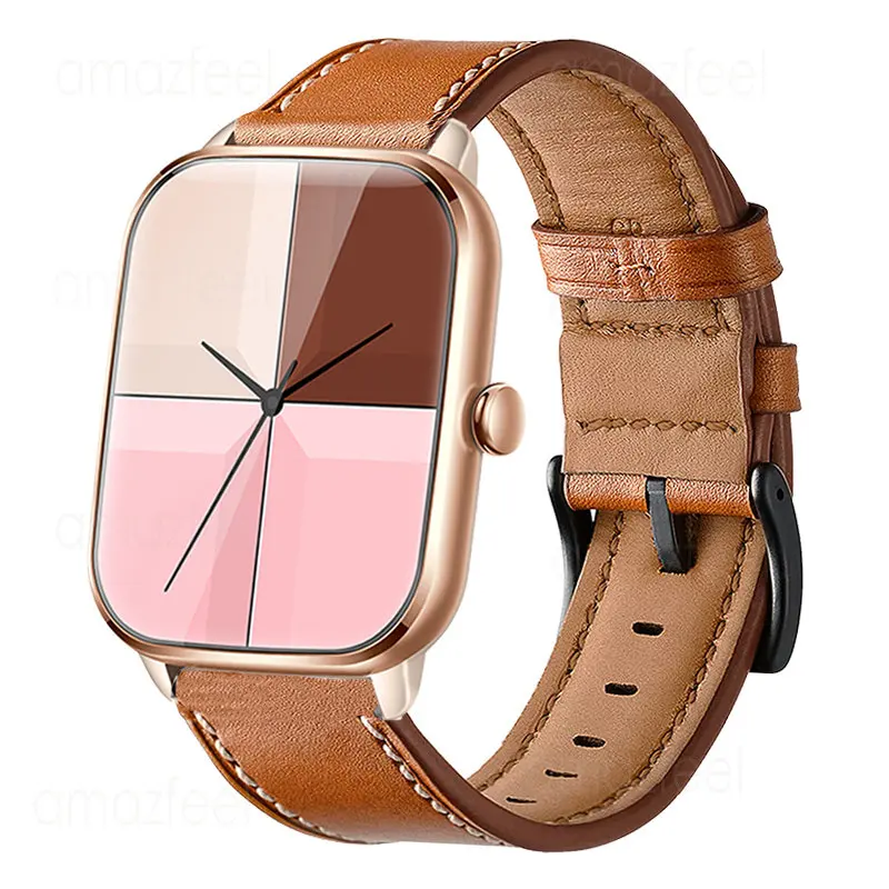 

20mm 22mm Genuine Leather Strap For Colmi C61 C60 Smart Watch Bracelets For Colmi i10 i20 i30 Belt Colmi P28 Plus Wrist Band