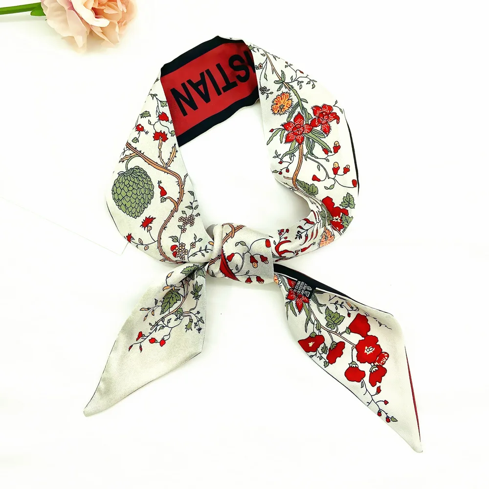 

Fashion Luxury women scarves soft Letters printed silk scarves Oversized Silk Scarf Temperament Thin Section Sunscreen Shawl 05