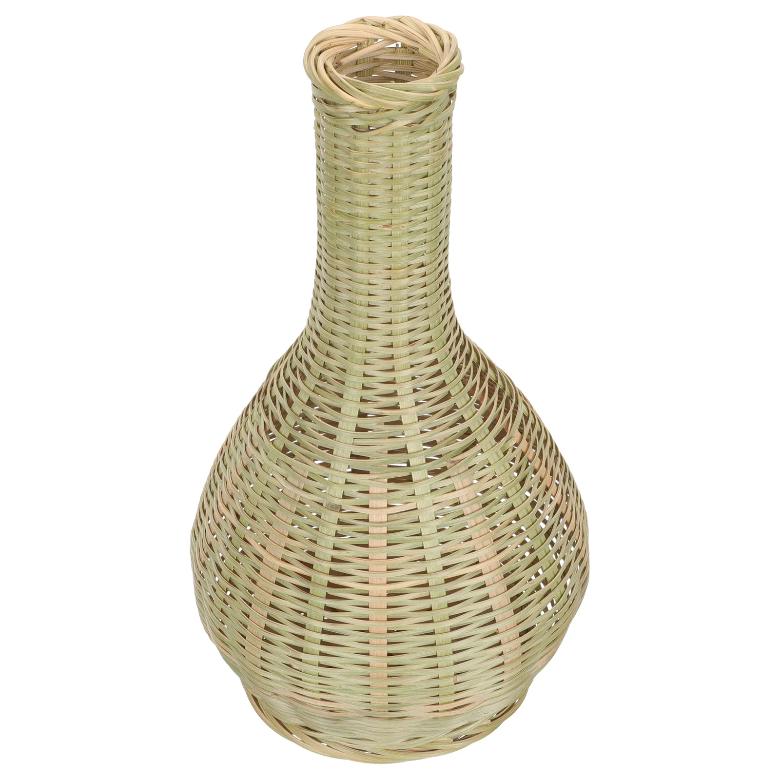 

Vase Flower Woven Bud Wicker Container Arrangement Farmhouse Dry Wedding Decorative Floral Basket Dining Table Fragrance
